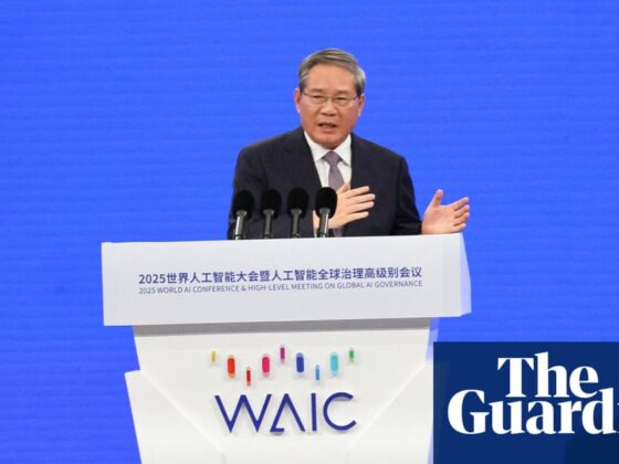 China calls for global AI cooperation days after Trump administration unveils low-regulation strategy | Artificial intelligence (AI)
