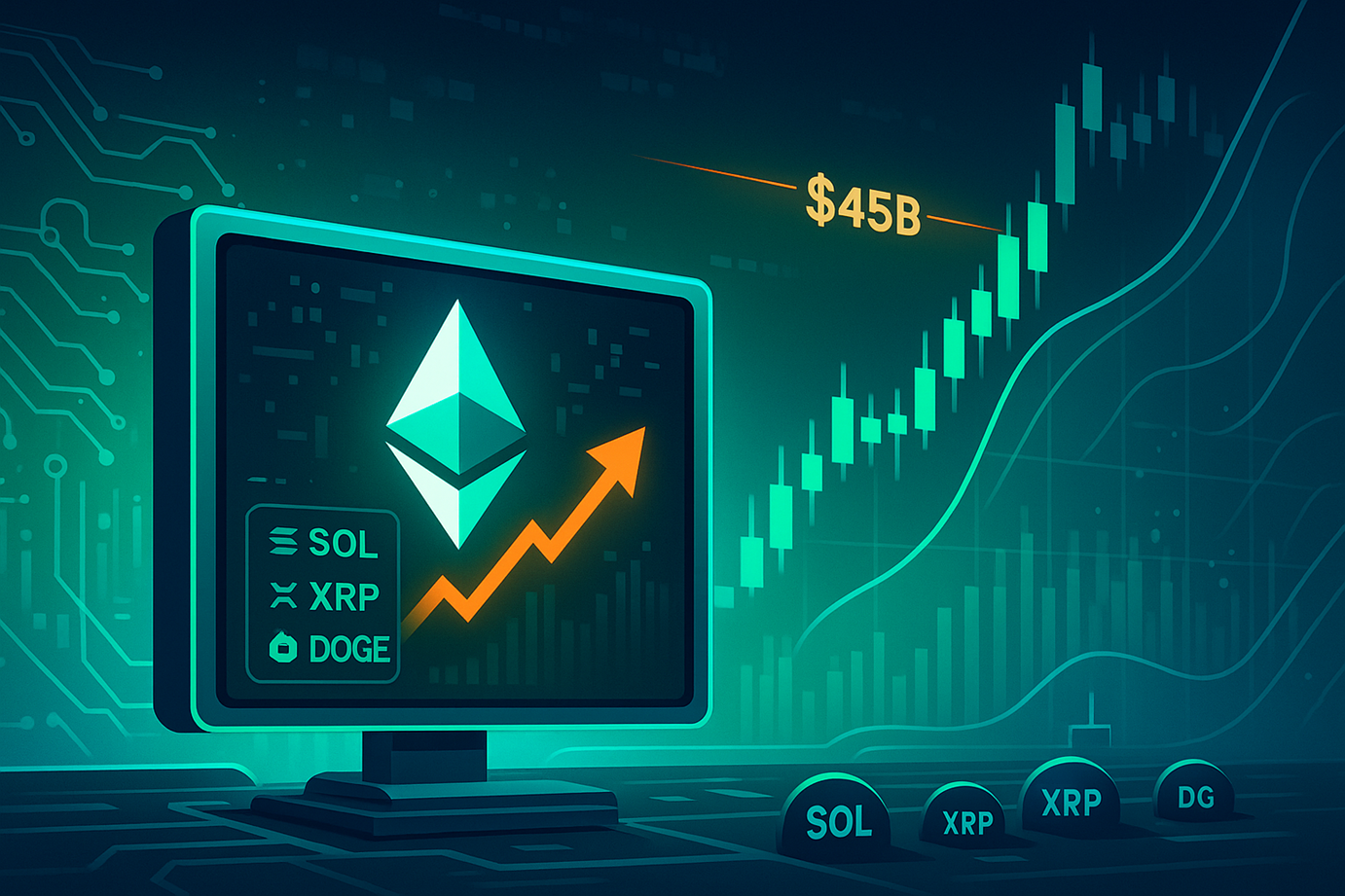 Ethereum Leads Futures Rebound As Top Altcoin OI Nears $45B