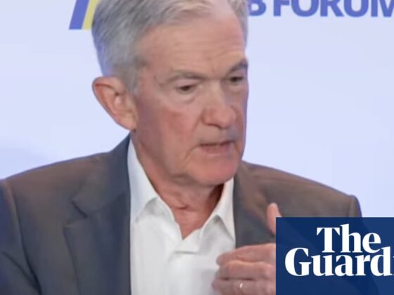 Federal Reserve chair blames Trump’s tariffs for preventing interest rate cuts | US news