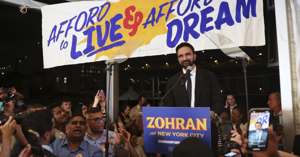 Hiltzik: Isn't Mamdani's pitch what Democrats need?