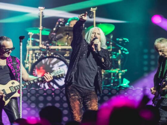 Las Vegas Strip casino signs legendary hard rock band residency