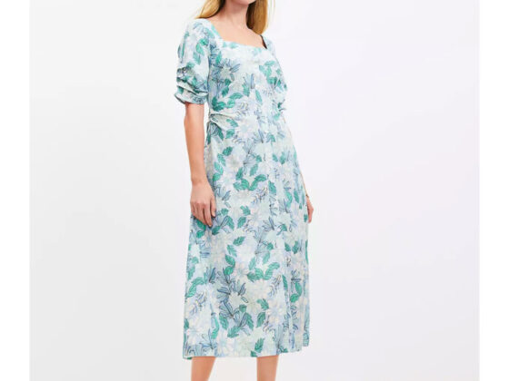 Loft is selling a 'dreamy' 0 linen button-down midi dress for just  that has 'a truly great fit and style'
