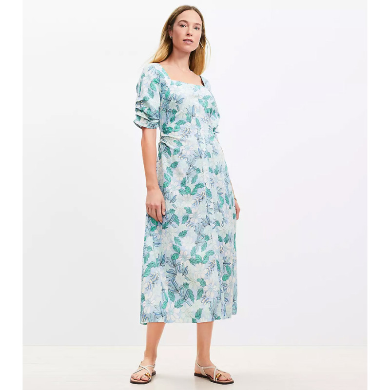 Loft is selling a 'dreamy' $110 linen button-down midi dress for just $42 that has 'a truly great fit and style'