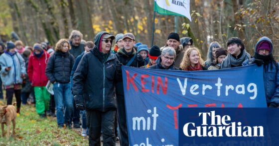 Musk’s giant Tesla factory casts shadow on lives in a quiet corner of Germany | Tesla