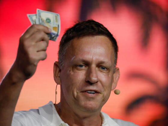 Peter Thiel just bought a big stake in Tom Lee’s ether company and the shares are surging