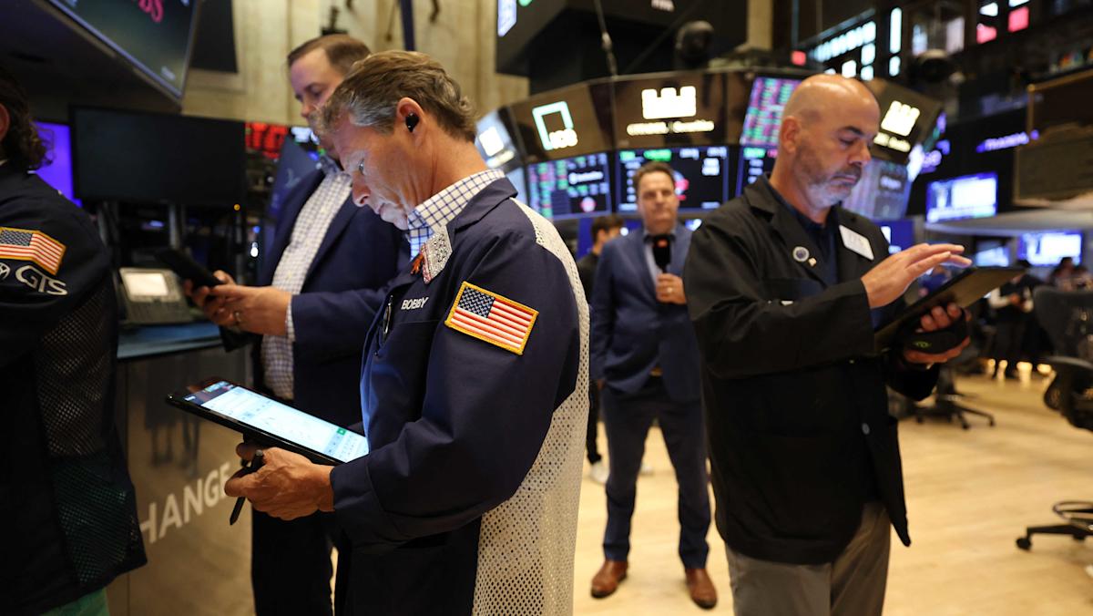 Stocks fall on new tariff threats, bitcoin hits a record high