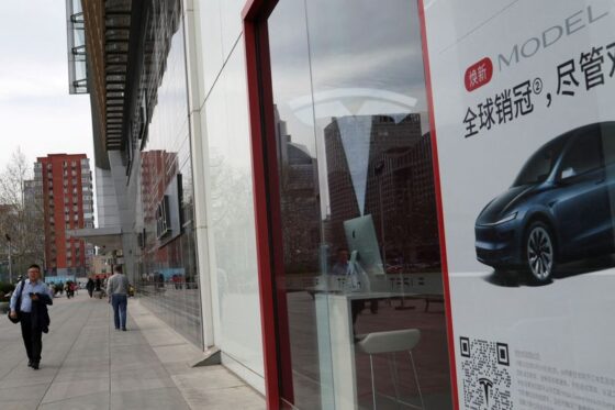 Tesla’s June China-made EV sales see first rise in 9 months, but quarterly fall continues