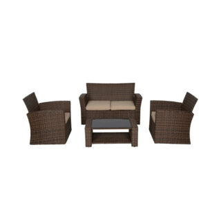 Walmart is selling a 'chic' ,100 wicker patio set for 1, and buyers say the 'chairs and couch are comfortable'