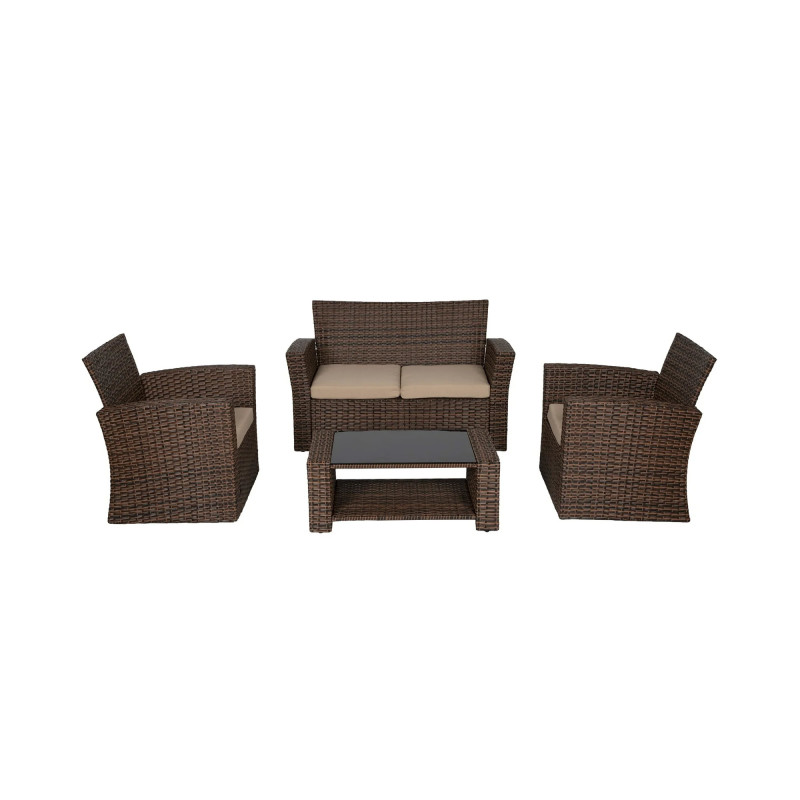 Walmart is selling a 'chic' $1,100 wicker patio set for $411, and buyers say the 'chairs and couch are comfortable'