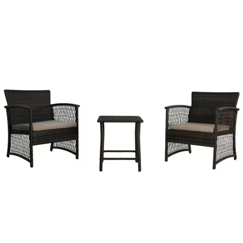 Walmart is selling a 'comfortable' $290 3-piece patio set for $100, and shoppers 'love' its rustic look