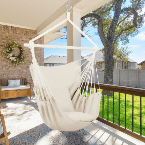 Walmart is selling a 'comfortable'  hammock chair for , and it has 1,400+ perfect ratings