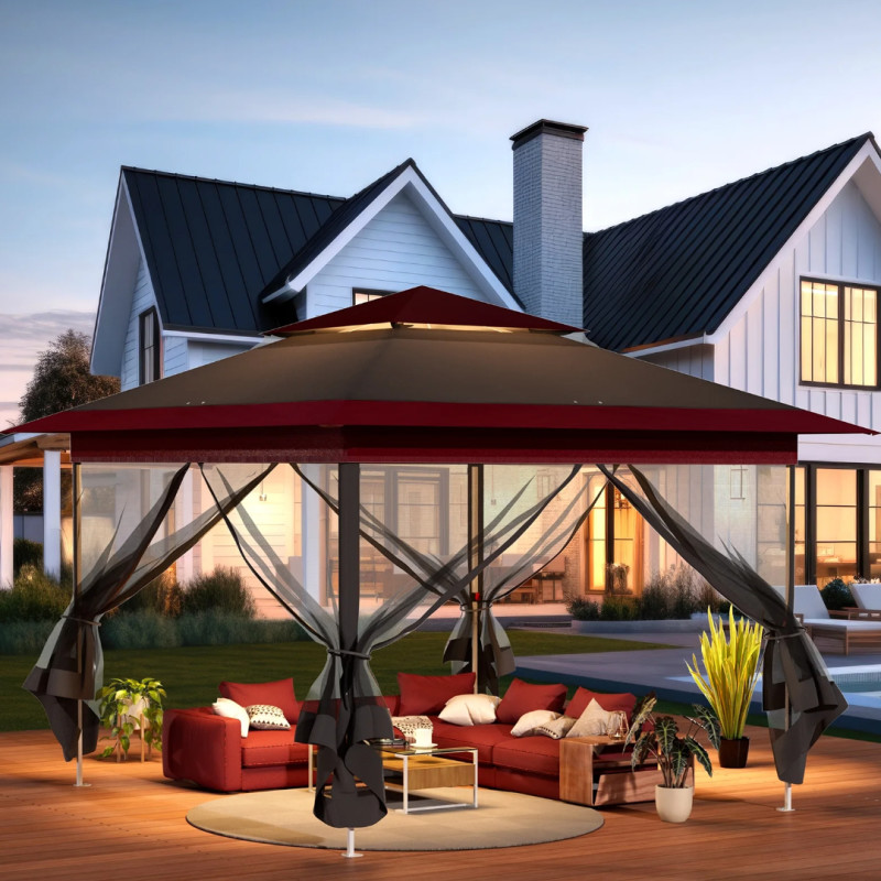 Walmart is selling a 'delightful' $300 pop-up gazebo with sidewalls for $136 that's 'perfect for hot summer days'