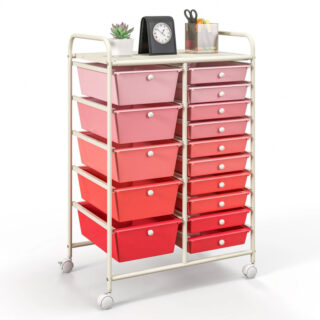 Walmart is selling a 'sturdy' 9 15-drawer rolling cart for only , and shoppers call it 'great for organizing'