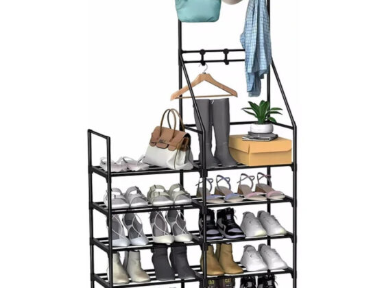 Walmart is selling a 'sturdy'  shoe rack for only , and shoppers say it 'provides a lot of storage space'
