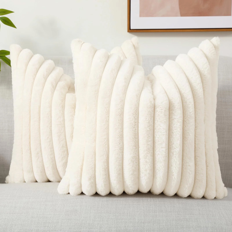 Walmart is selling a $24 set of plush throw pillow covers for $12, and reviewers say they are 'well made'