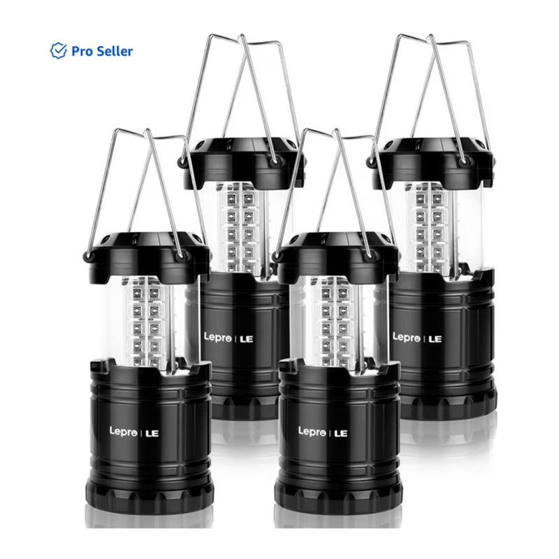 Walmart is selling a $37 4-pack of collapsible camping lanterns that are 'powerfully bright' for only $22