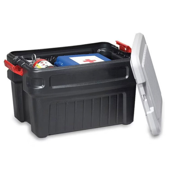 Walmart is selling a  Rubbermaid storage bin for , and shoppers say it 'holds up to the elements' for years