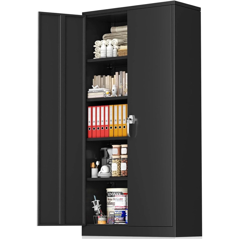 Walmart is selling an 'excellent' $180 metal storage cabinet for $105, and shoppers say it's 'quite sturdy'