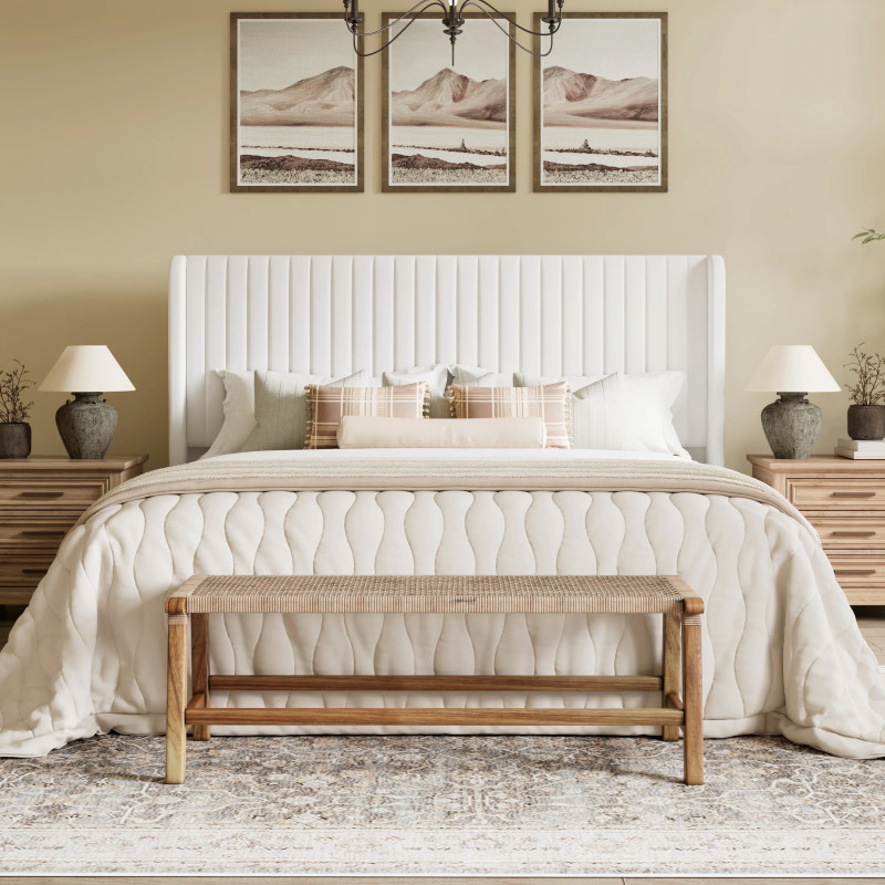 Wayfair has a 'beautiful' $960 upholstered bed on sale for $180, and reviewers love its 'soft, velvety texture'