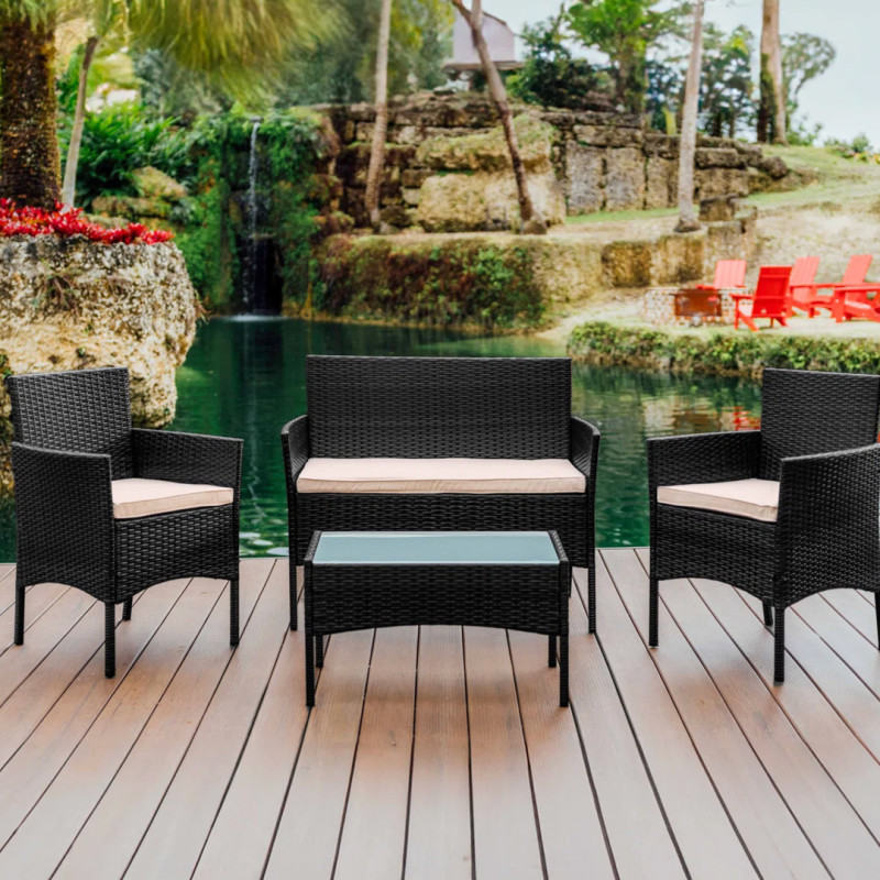 Wayfair is selling a 'cute' $600 4-piece patio set for $174 that shoppers say 'transformed' their outdoor space