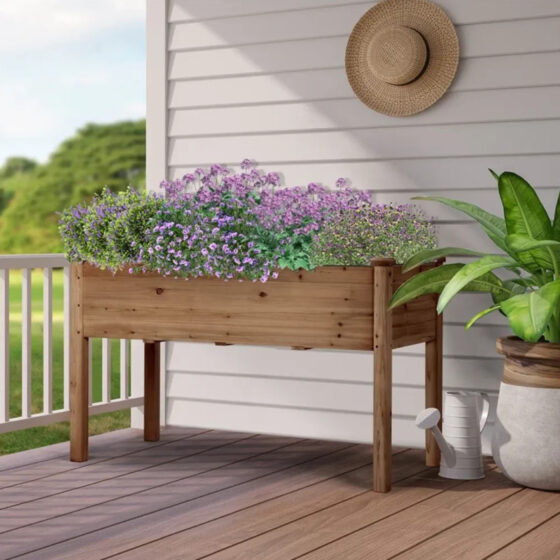 Wayfair is selling a 'perfect' 0 elevated planter for , and shoppers call it 'sturdy'