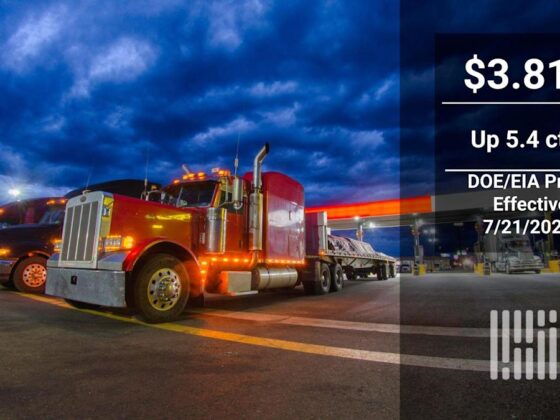 benchmark retail diesel price is about where it was a year ago