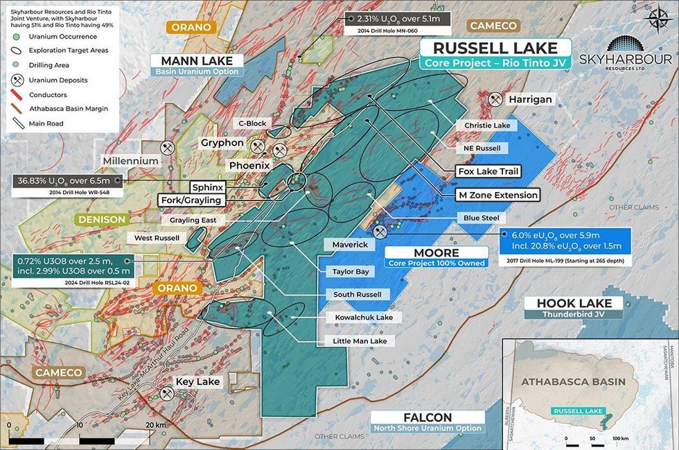 Skyharbour Resources' Russell Lake Uranium Project