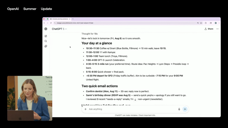 ChatGPT is inside your Gmail inbox and reviewing your calendar (with your permission)
