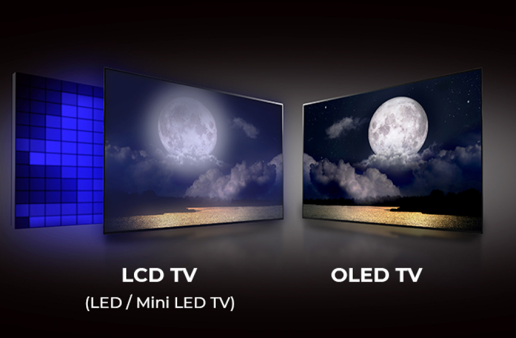 LCD TV(LED, Mini LED TV) vs OLED TV