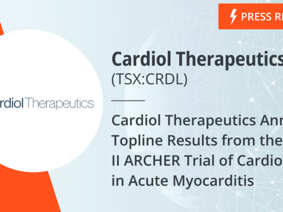 Cardiol Therapeutics Announces Topline Results from the Phase II ARCHER Trial of CardiolRx(TM) in Acute Myocarditis