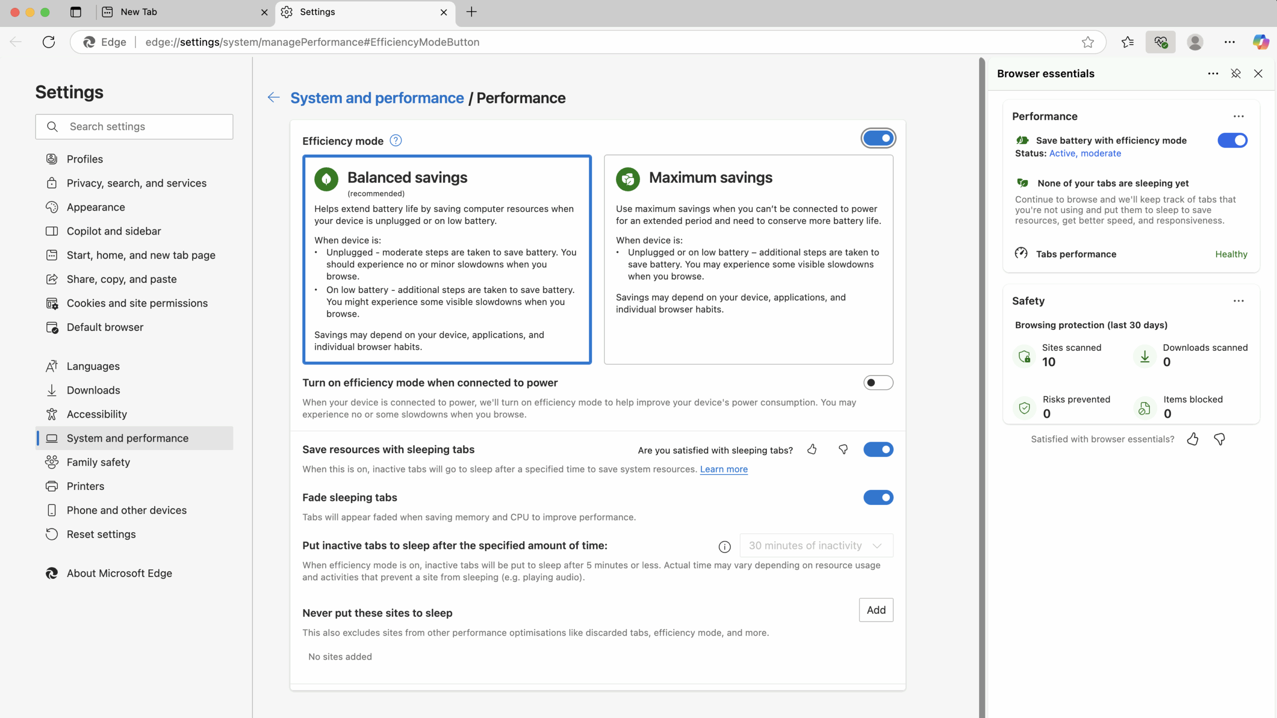 microsoft edge efficiency mode microsoft edge efficiency mode