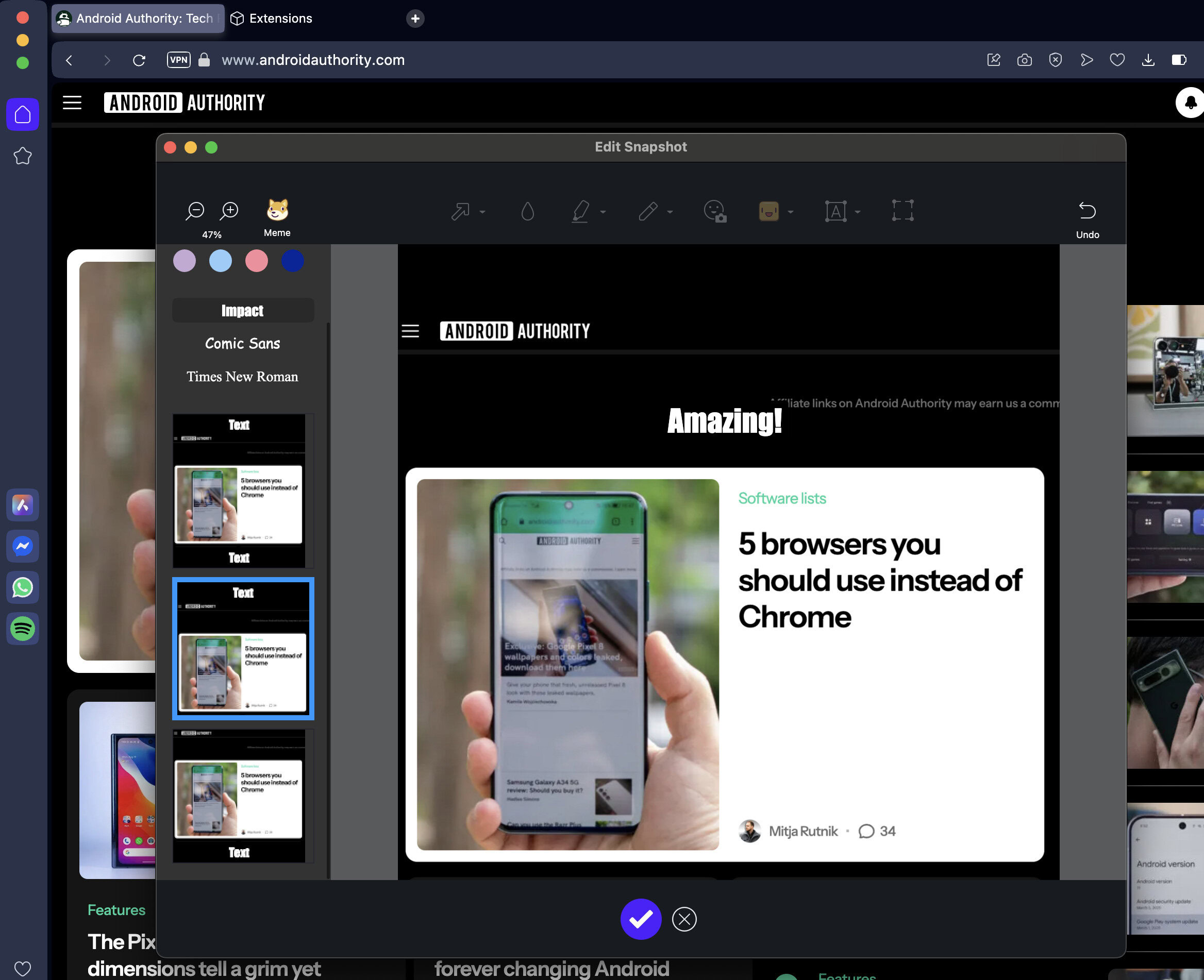 Opera browser screenshot and meme templates Opera browser screenshot and meme templates