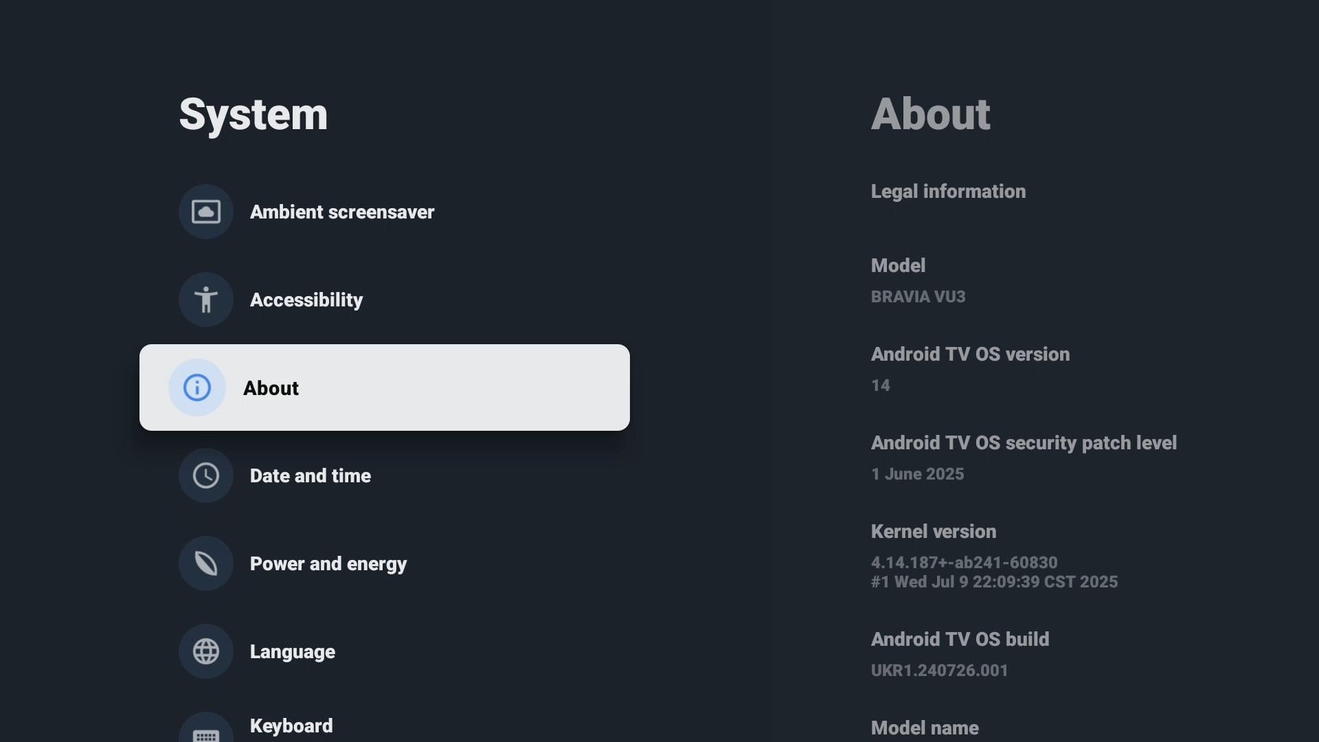 Android TV 14 update for Sony Bravia TVs Android TV 14 update for Sony Bravia TVs