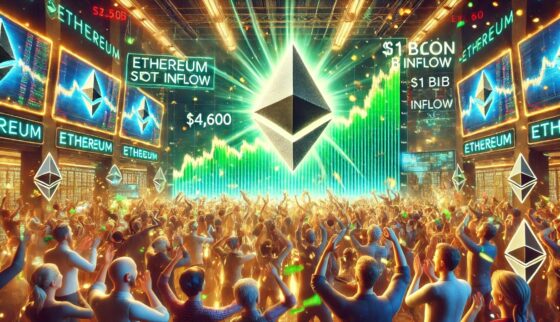 Ethereum Reclaims ,600 With Unprecedented  Billion In Spot ETF Inflow