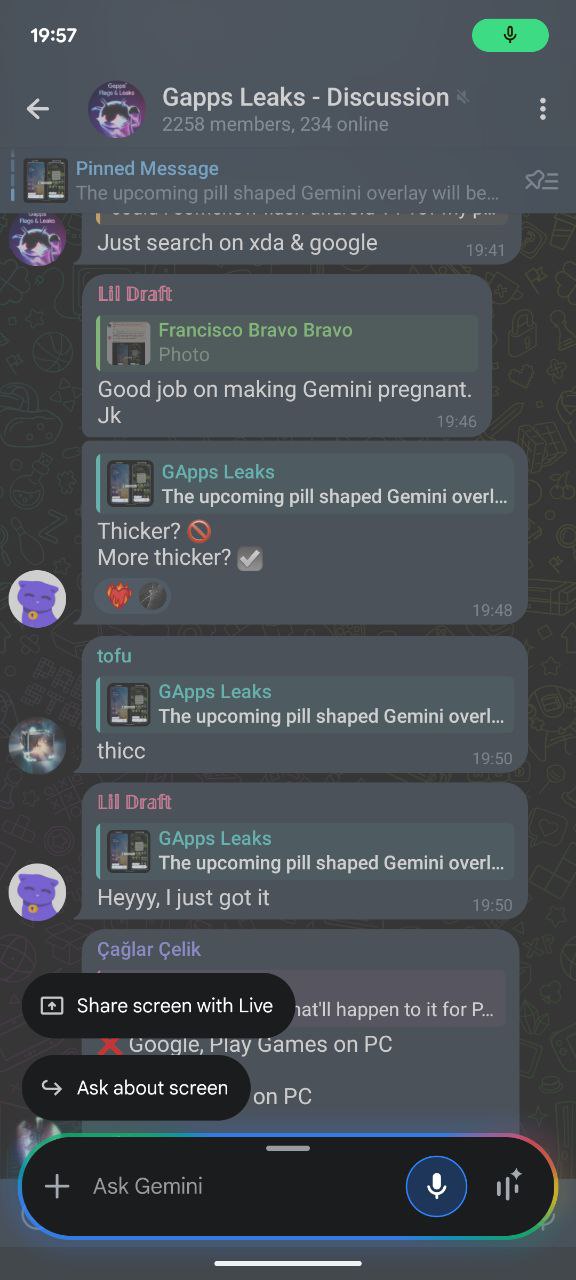 Gemini new overlay Gemini new overlay