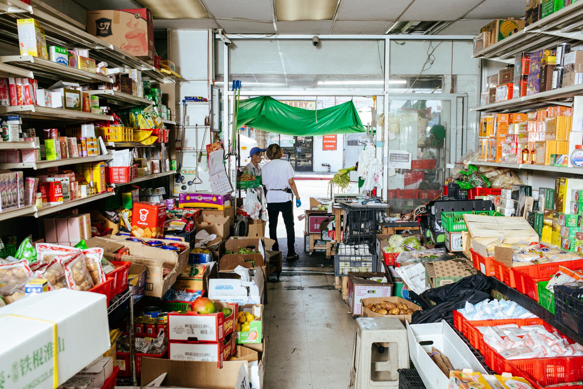 The interior of Yue Wa market, an 18-year-old shop owned by Amy Tran.