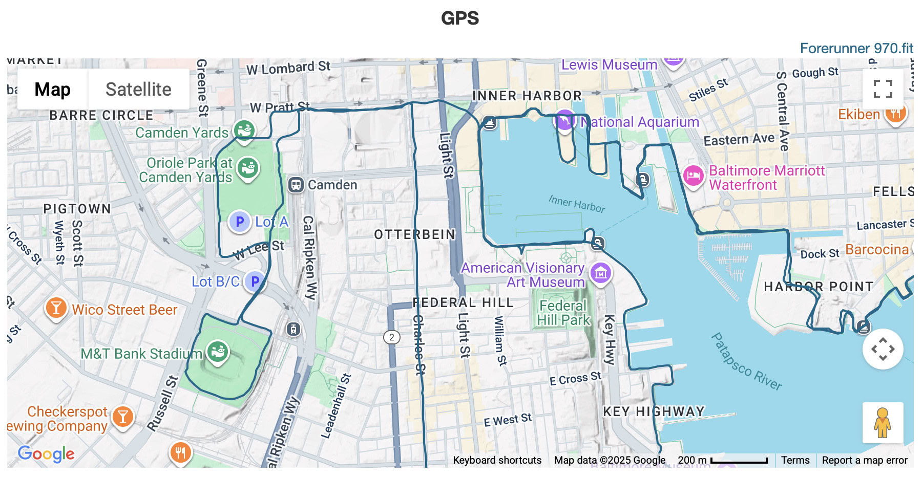 Garmin Forerunner 970 map
