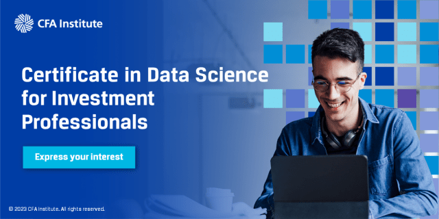Banner for Certificate in Data Science for Investment Professionals