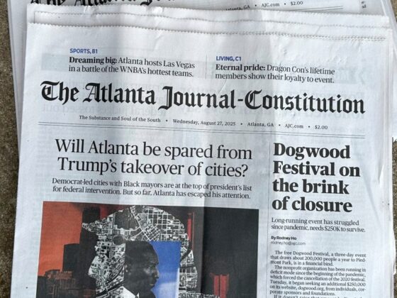 Atlanta becomes largest U.S. metro without a printed daily newspaper as Journal-Constitution goes digital