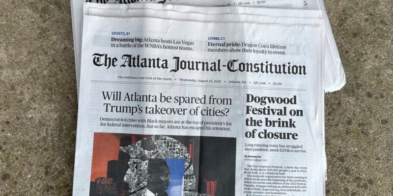Atlanta becomes largest U.S. metro without a printed daily newspaper as Journal-Constitution goes digital