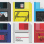 The floppy disk returns as a design concept for SD cards, bridging eras of storage from megabytes to terabytes