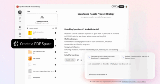 Adobe’s AI Acrobat file hub is designed for more than PDFs