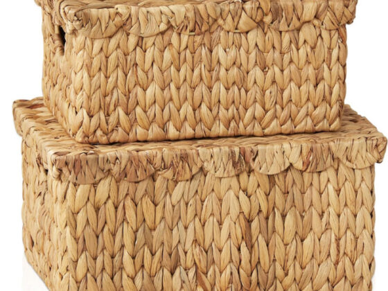 Amazon is selling  wicker storage baskets for  that are 'a great size for hiding clutter'
