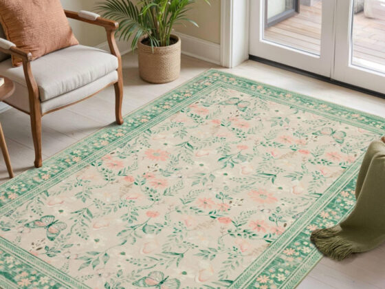 Amazon is selling a 'very soft'  washable area rug for , and 'the pattern is lovely'