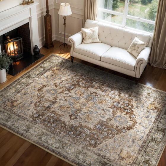 Amazon is selling a 0 washable area rug for , and shoppers say 'it's a perfect rug'