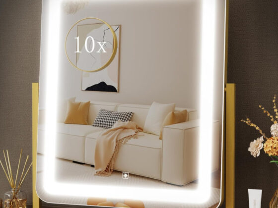 Amazon is selling a  lighted makeup mirror for  that's 'stylish and practical'
