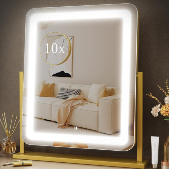Amazon is selling a  lighted makeup mirror for  that's 'stylish and practical'