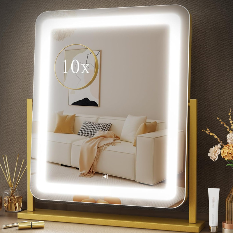 Amazon is selling a $60 lighted makeup mirror for $38 that's 'stylish and practical'