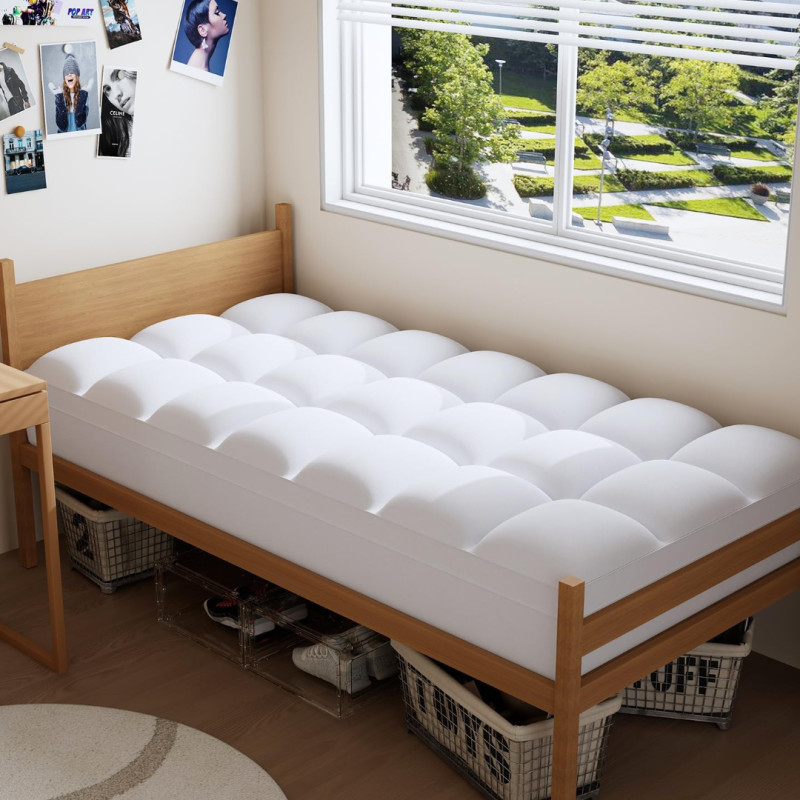 Amazon is selling a $73 dorm bed mattress topper for $50 that's 'so comfortable and plush'