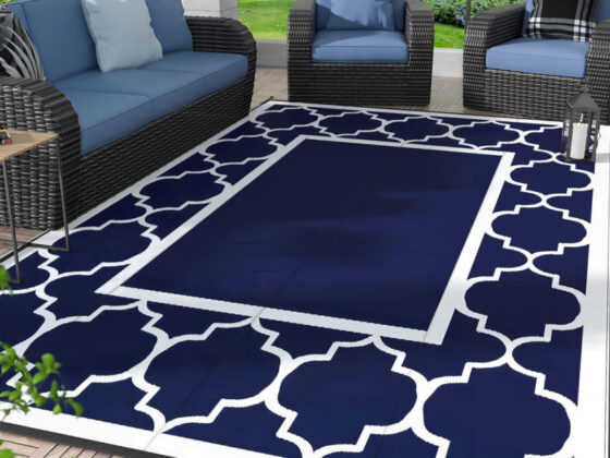 Amazon is selling a reversible indoor and outdoor area rug for  that's 'stylish and durable'